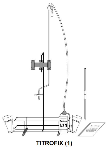 Titrofix 1 für die Gesamtsäurebestimmung   (Preis zuzüglich Glasverpackung!)